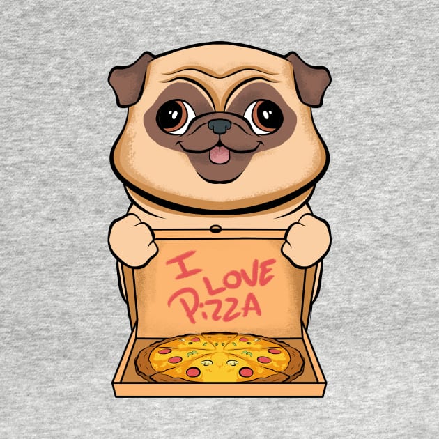 pug and pizza fun puppies lovers pizza love by the house of parodies